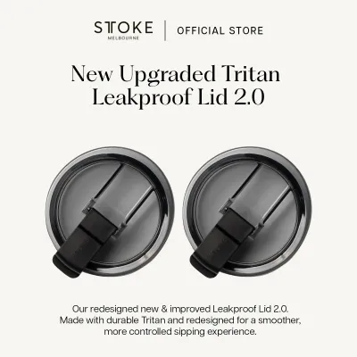 STTOKE Upgraded Tritan Leakproof 2.0 Lid for Insulated Cup | Accessories | Compatible 240ml (8oz)/ 350ml (12oz) / 460ml (16oz)