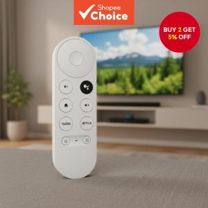 (HD1)Voice-Activated Universal Remote for Chromecast 4K Snow Alternative for Smart TV Replaces G9N9N GA01920-US Alat Kawalan Jauh Universal Diaktifkan Suara untuk Chromecast 4K Snow Alternatif untuk Smart TV Menggantikan G9N9N GA01920-U