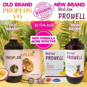 NEW FORMULA Prowell Proplus V6 Halal Natural Superfood Vitamin Detox Buah Markisa Nenas Prebiotic Probiotic Drink