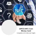 20 Chiếc Chip NFC215 Thẻ Tiền Xu NFC Cho Nhãn Dán Diễn Đàn Amiibo TagMo. 