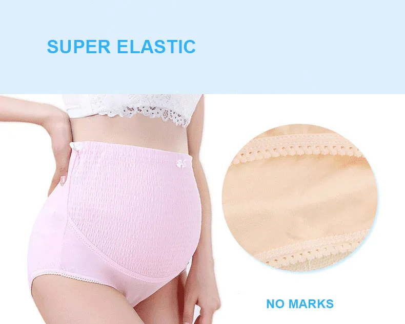 2pcs/Pack Maternity Underwear High Waist Belly Support Comfortable