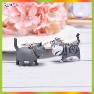RUASA New Lovely Cat Kitten Keychain Keyring Handbag Pendant Ornament Kids Toy Gift