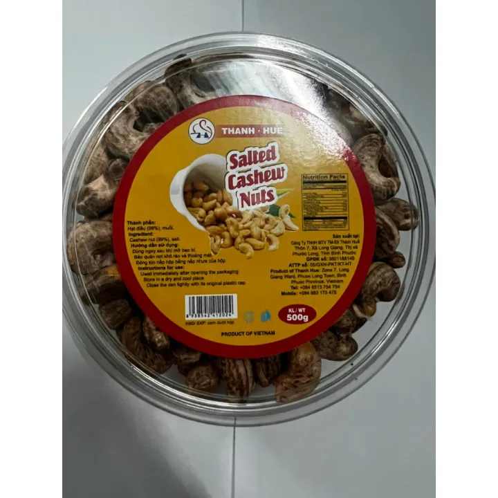 500GRAM HẠT ĐIỀU RANG MUỐI NGUYÊN LỤA BÌNH PHƯỚC