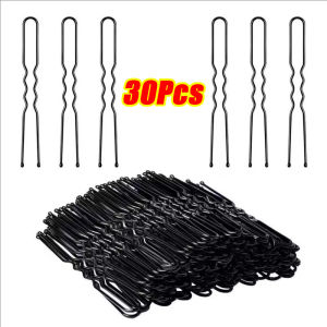 240PCS Black Bobby Pins for Women Girls Invisible Flat Wavy Shape Hairpin Secure Hold Bobby Pins Clips Hairstyle Styling Metal Hair Grip