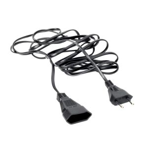 [QiaoFan] Waterproof Extension Power Cable European EU IP65 2 Prong VDE Male to Female M/F Cord for String Light PC Computer PDUs 3m
