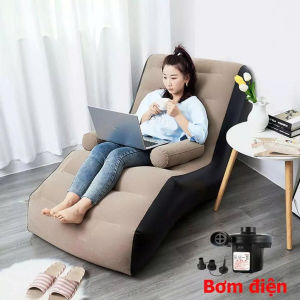 Miễn Ship Ghế Nệm Hơi Sofa Tựa Lưng Có Tay Vịn . Ghế Đọc Sách  Ghế Nghỉ Ngơi Thư Gĩan . Chất Liệu Bọc Nhung. Mềm Mịn Êm Ái