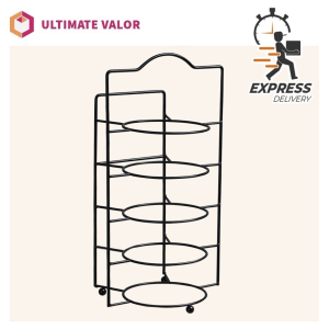 SG SELLER Steamboat Kitchen Dish Rack with Circular Shape Vertical Storage