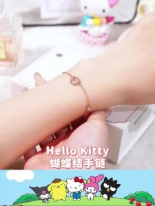 ZGO x Sanrio Hellokitty Bracelet Womens Ornaments Light Luxury Niche Exquisite Christmas Gift With 6003