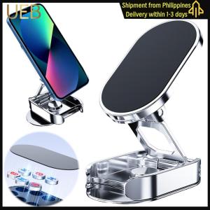 【UEB】Magnetic Folding Mobile Phone Stand 720  Rotatable Foldable Car Navigation Holder for Car Dashboard[Ueb Department Store]