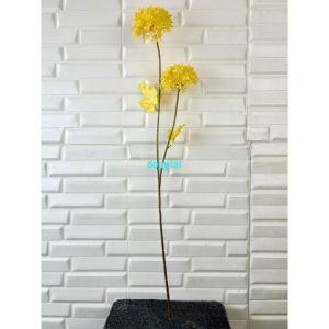 Bunga Hias Bunga Artificial Asoka Kuning Pajangan Dekorasi Ruangan Aesthetic
