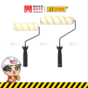 ลูกกลิ้งทาสี ลูกกลิ้งทาสีบ้าน ชุดด้าม+ลูกกลิ้งทาสีขนเส้นใยสังเคราะห์ AT INDY มี 2 ขนาด ( 7 9 นิ้ว ) เหมาะกับทุกงานสี