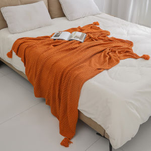 Throw Blanket/Knitted Blanket/Nordic Style Tassel/Office Air Conditioning Nap/Sofa Leisure Throw/Soft Warm
