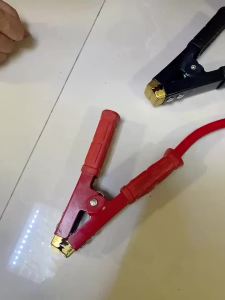 Jumper Cable Clamps Heavy Duty Pure Copper Alligator Clips Jumper Cables Boost Clamp Car Battery Charger Clamps Suitable for Car Auto Vehicle Boat (Red & Black)