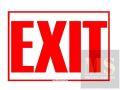 Entrance Exit Signages (Laminated Signage and Waterproof Vinyl Sticker ...
