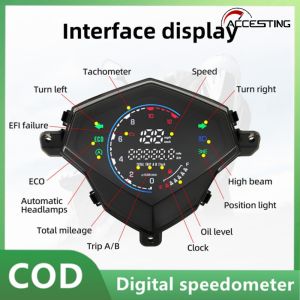 METER DIGITAL Odometer LED Instrument Assembly Motorcycle Speedometer For YAMAHA Mio125 MIO i125 Mio110 Mio M3