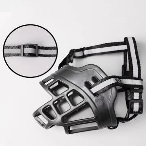 Adjustable Dog Muzzle Thickened Chew-Resistant Use Reflective Detail for Home Care and Daily Use Suitable for Storage Cleaning or Routine Setup for Indoor adjustable dog muzzle muzzle