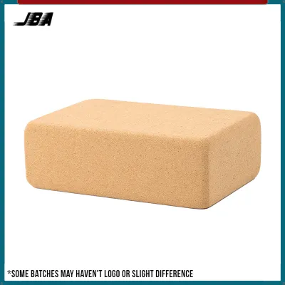 JBA Cork Yoga Block 750g High Density Hardness Eco-Friendly Good Quality Durable Natural Oak Granules Yoga Brick 2pcs Anti Slip