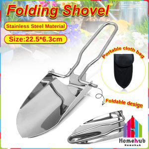 Homehub Multifunctional Stainless Steel Gardening Folding Shovel Planting Flowers Tools