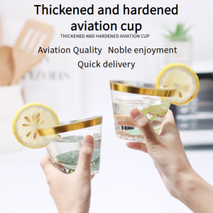 50Pcs 9OZ Gold - Silver Rimmed Disposable Cups - Perfect for Warm Gatherings Weddings & Birthdays in Philippines