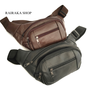 Tas Selempang Kulit Domba Waistbag Pria Elegant TERBARU