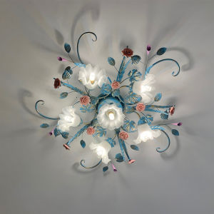 Pendant lamp single light Chandelier pendant light for Dinning room Bedroom iron red decoration lamp handmake lights