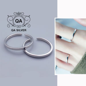 Nhẫn bạc 925 trơn bản rộng nam nữ dày to tối giản 1.5mm S925 MINIMAL QA SILVER Ring RI191101