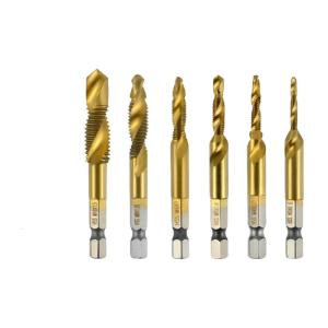 High Efficiency Spirals Flute Tap Hexagonal Shank Multipurpose Screw Thread Tap Tool For Drilling And Deburring