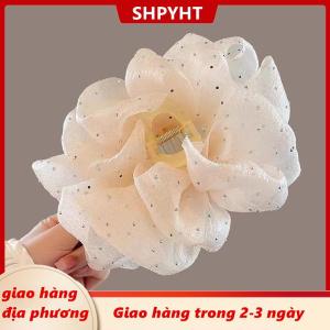 [COD] SHPYHT Giao hàng địa phương Mùa Hè Ngọt Ngào Lưới Vải Tuyn Sao Bong Bóng Tóc Claw Clip Cho Phụ Nữ Rắn Ponytail Clip Phụ Kiện Mũ