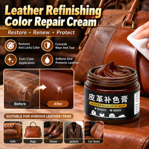 JMY Leather Repair Cream Leather Color Restorer Leather Restorer Cream Restores Color and Covers Scratches and Stains Shoes Bags Sofa Car Seats