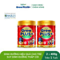 Combo 2 Sữa Bột Nutifood GrowPLUS+ Suy Dinh Dưỡng 400g - Hỗ Trợ Tăng Cân, Tăng Chiều Cao - Trên 1 Tuổi (2 Lon x Lon 400g). 