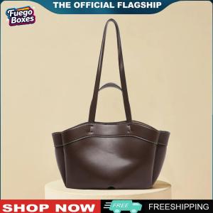 [Fuego Boxes] Women Tote Bag One Shoulder Handheld Tote Bag Large Capacity Pu Leather Shoulder Bag for Women and Girls