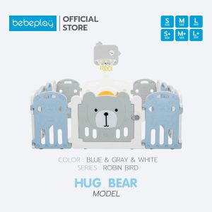 Bebeplay คอกกั้นเด็กเกาหลี รุ่น Robin Bird (Hug Bear) คอกเด็ก มาพร้อมของเล่นแบบใหม่ แป้นบาส และลูกบอลยาง พรีเมียมสุดๆ