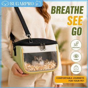 Small Pet Carrier Bag Breathable Mesh Window Portable Shoulder Bag For Hamster Sugar Glider Rat