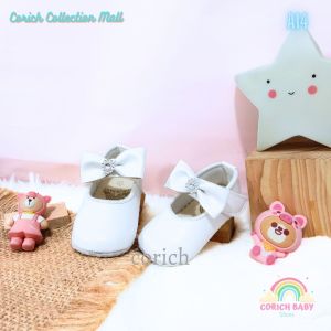 SEPATU BAYI - SEPATU BABY - SEPATU PREWALKER - A14 - SEPATU BALITA - SEPATU ANAK - ORIGINAL BRAND - CORICH BABY SHOES - BAYI USIA 0 - 11 BULAN - SEPATU SNEAKERS BAYI - BAYI BARU LAHIR - PEREMPUAN - BABY SHOES