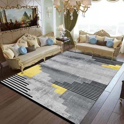 Karpet Lantai Gaya Eropa Minimalis 150x200 / 200x300 Bahan Lembut Anti Slip Untuk Ruang Tamu Kamar Tidur Import Premium