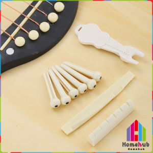 HB Guitar Saddle and Slotted Nut for 6 Strings Acoustic Guitar Parts Accessory Set