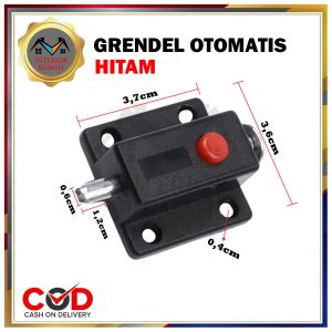 Grendel Tekan Coklat Hitam dan Putih Isi 1 Pcs Grendel Pencet Otomatis Murah (Isi 2 Pcs)