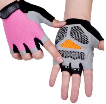 HOT Cycling Anti-slip Anti-sweat Men Women Half Finger Gloves Breathable Anti-shock Sports Gloves Bi