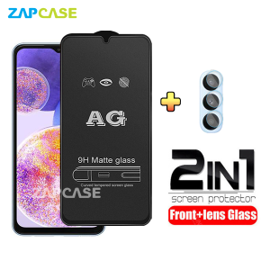 PAKET 2in1 Tempered Glass Anti Glare Samsung A23 4G Free Tempered Glass Camera Lens