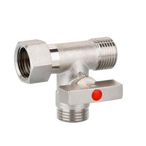 Brass T Connector Valves Adapter Universal Brass Angle Stop Valves Reliable Connector Valves for & Dishwasher