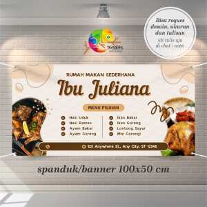 Cetak Spanduk Banner Warung Makan Sederhana