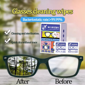 100pcs Disposable Eyeglasses Cloth Lens Cleaning Cloth Anti Fog Wet Wipe Glasses Tissue Screen