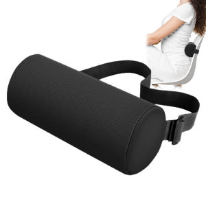 Sponge Lumbar Roll Support Pillow Cylindrical Waist Pillow Neck Roll Multipurpose Adjustable Waist Support Pillow for Office Chair Car