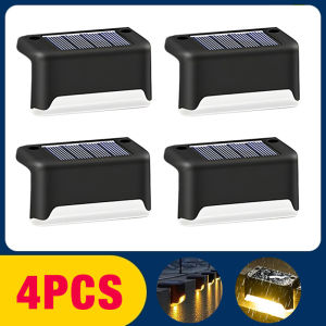 8PCS Outdoor LED Solar Power Light Fence Light IP65 Waterproof Home Garden Step Stair Deck Lights Balcony Fence Landscape Lamp Patio Pathway Step Yard