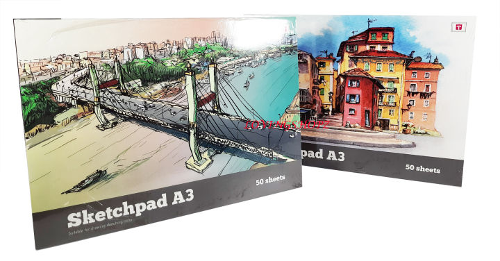 Sketch Book/Buku Sketsa A3 Isi 50 Lembar, Buku Gambar Sketsa A3 Merk Tiara isi 50 lbr, Buku Gambar A3 Besar