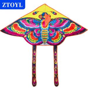[COD]🔥🔥🔥ZTOYL 90*55cm Rainbow Butterfly Kite Outdoor Foldable Kids Kite With 50M Control Line