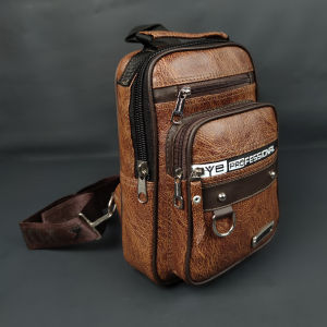 Tas Selempang Kulit PU Leather Pria Wanita Polo Amstar Tas Pundak Slingbag  Waterproof