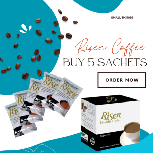 BUY RISEN COFFEE / 5 SACHETS / 18 grams per sachet