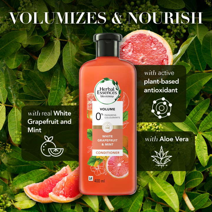 Herbal%20Essences%20Bio:Renew%20VOLUME%20White%20Grapefruit%20&%20Mosa%20Mint%20Conditioner%20400ml%20-%20Image%204