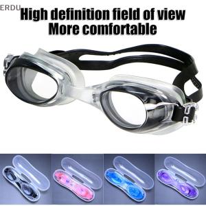 💖【Special price】💖ERDU Waterproof Anti Fog Swimming Goggles UV Children Professional Colored Lenses Kids Eyewear Swimming Glasses Eyewear